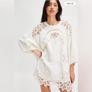 Free People Bailey Battenburg Dress